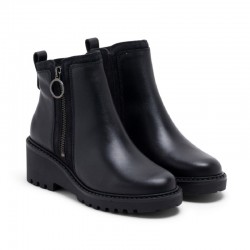 Botines Planos Mujer Porronet 4744 Elsa Negro