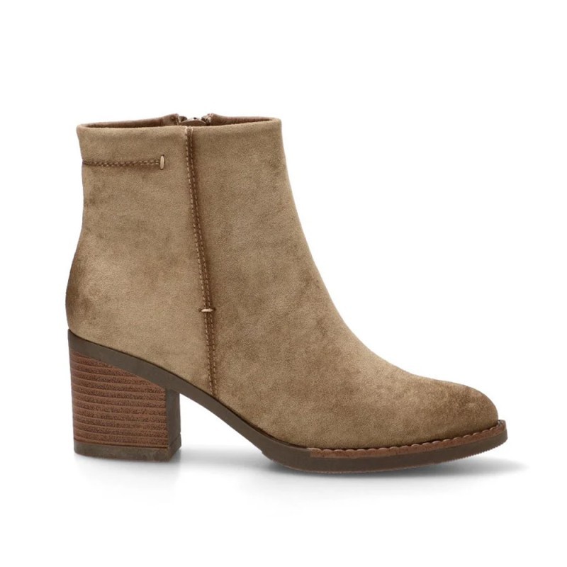 Botines de Tacón Mujer Zapp 11038 Taupe