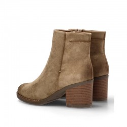 Botines de Tacón Mujer Zapp 11038 Taupe