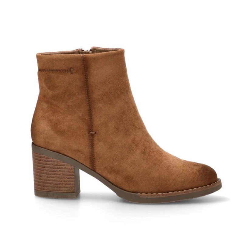 Botines de Tacón Mujer Zapp 11038 Camel
