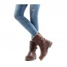 Botines Planos Mujer Panama Jack Felia Cuero