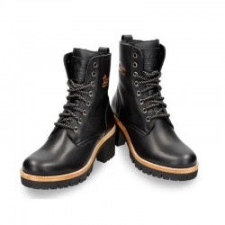 Botines de Tacón Mujer Panama Jack Padma Negro