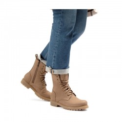 Botines Planos Mujer Panama Jack Frisia Taupe