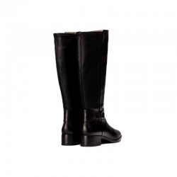Botas Planas Mujer Wonders 1802 Negro