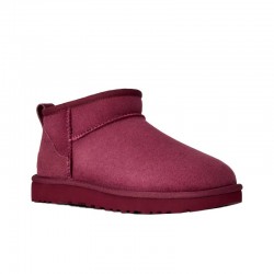 Botines Planos Mujer UGG Classic Ultra Mini Burdeos