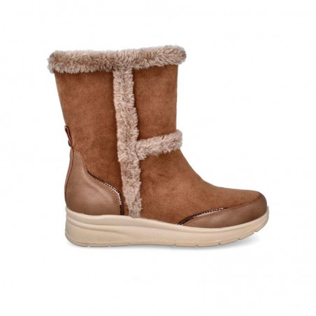 Botines Planos Mujer Zapp 29355 Taupe