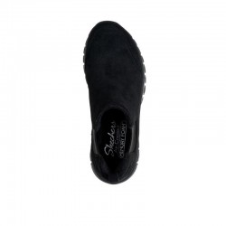 Botines Planos Mujer Skechers 100894 Negro-Negro