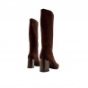Botas de Tacón Mujer MTNG 55473 Marron