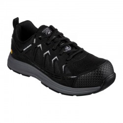 Sneakers Hombre Skechers Work: Malad Ii Comp Toe Negro