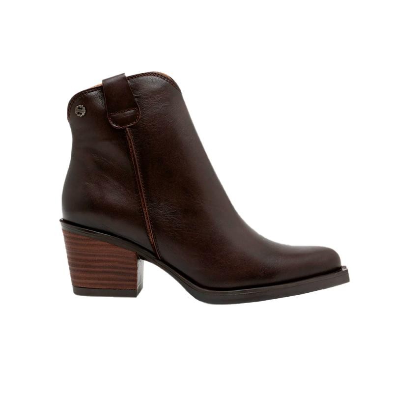 Botines de Tacón Mujer Porronet 4752 Moka