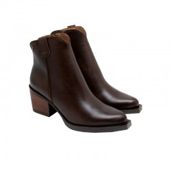 Botines de Tacón Mujer Porronet 4752 Moka