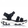Sandalias Planas Mujer Skechers 31514 Negro