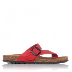 Sandalias Planas Mujer Inter-Bios 7119 Rojo