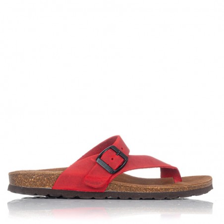 Sandalias Planas Mujer Inter-Bios 7119 Rojo