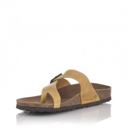 Sandalias Planas Mujer Inter-Bios 7119 Mostaza