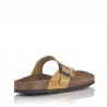 Sandalias Planas Mujer Inter-Bios 7119 Mostaza