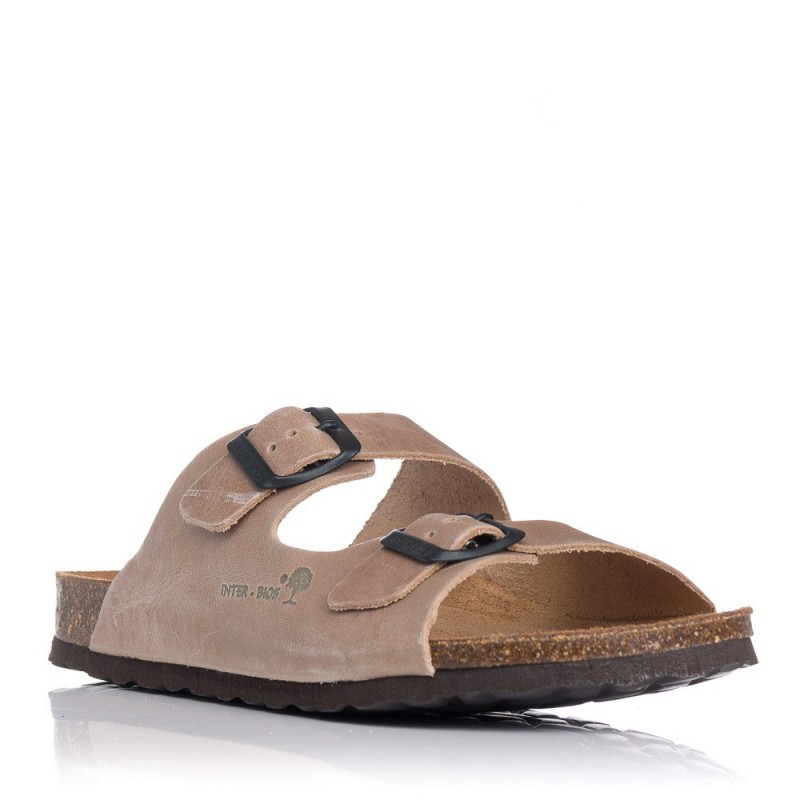 Sandalias Planas Mujer Inter-Bios 7206 Beig