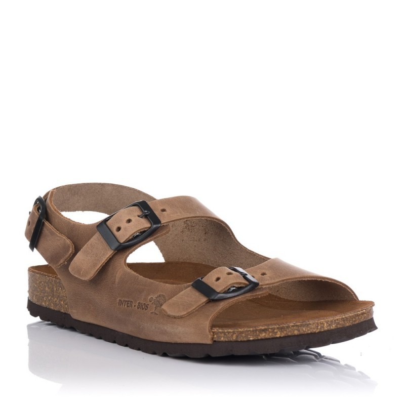 Sandalias Planas Mujer Inter-Bios 7112 Beig