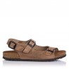 Sandalias Planas Mujer Inter-Bios 7112 Beig