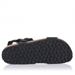 Sandalias Planas Hombre Inter-Bios 9557 Negro