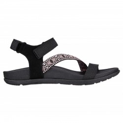 Sandalias Planas Mujer Skechers 163221 Negro