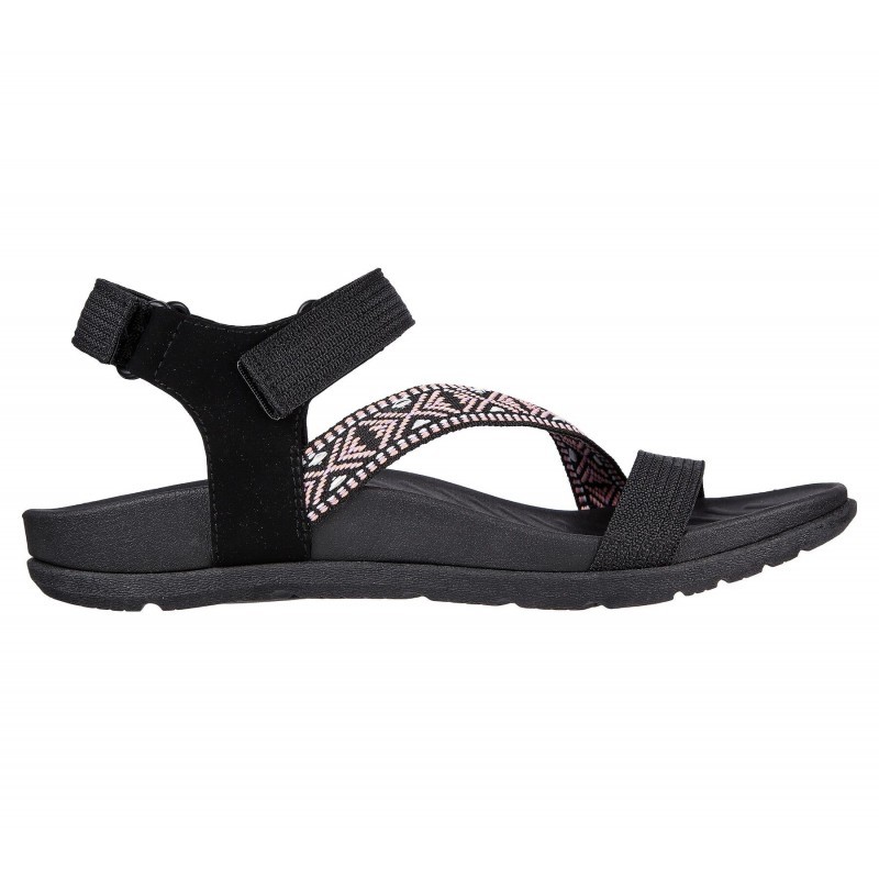 Sandalias Planas Mujer Skechers 163221 Negro