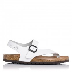 Sandalias Planas Mujer Inter-Bios 7162 Blanco