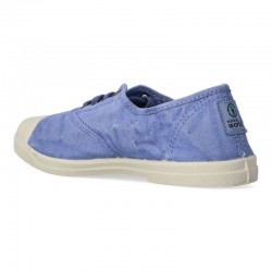 Zapatillas Lona Mujer Natural World 102E Celeste