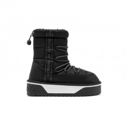 Botines Planos Mujer D.franklin Nordic V.2 Bomb Negro Negro