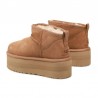 Botines Planos Mujer UGG Classic Ultra Mini Plataform Camel