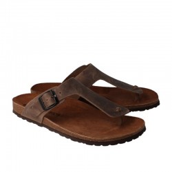Sandalias Planas Hombre Inter-Bios 9510 Taupe