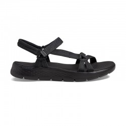 Sandalias Planas Mujer Skechers 141451 Negro