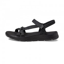 Sandalias Planas Mujer Skechers 141451 Negro