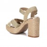 Sandalias de Tacón Mujer XTI 142741 Oro
