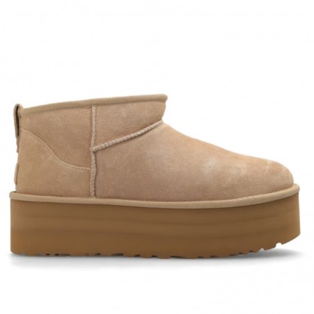 Botines Planos Mujer UGG Ultra Mini Plataform Taupe