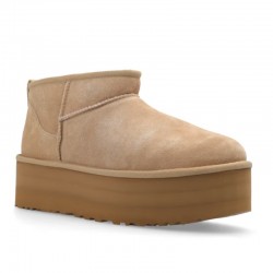 Botines Planos Mujer UGG Ultra Mini Plataform Taupe