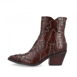 Botines de Tacón Mujer Noa Harmon Miranda Cuero