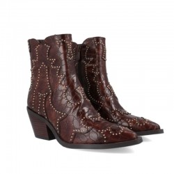 Botines de Tacón Mujer Noa Harmon Miranda Cuero