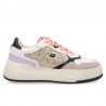 Sneakers Mujer D.franklin Court Flag Glitter Oro