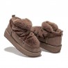 Botines Planos Mujer D.franklin Nordic Trk Fur Low Brown Marron