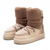 Botines Planos Mujer D.franklin Nordic Trk Fur Gradient Taupe