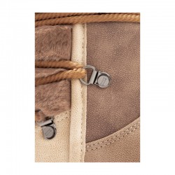 Botines Planos Mujer D.franklin Nordic Trk Fur Gradient Taupe