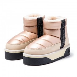 Botines Planos Mujer D.franklin Nordic V.2 Low Bomb Beig