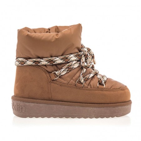 Botines Planos Mujer D.franklin Nordic Nova Low Bomb Cuero