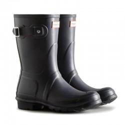 Botas de Agua Mujer Hunter Hunter Original Short Negro