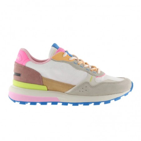 Sneakers Mujer Victoria Luna Nylon & Serraje Blanco
