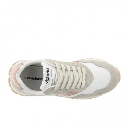 Sneakers Mujer Victoria Viento Nylon & Serraje Cuero