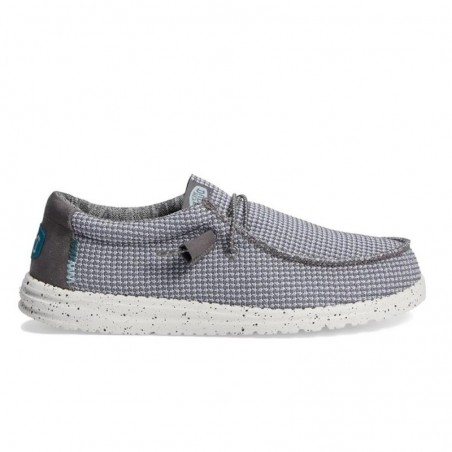 Zapatillas Lona Hombre Hey Dude Wally Sport Gris