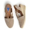 Cuñas de Esparto Mujer Verbenas Maika Taupe