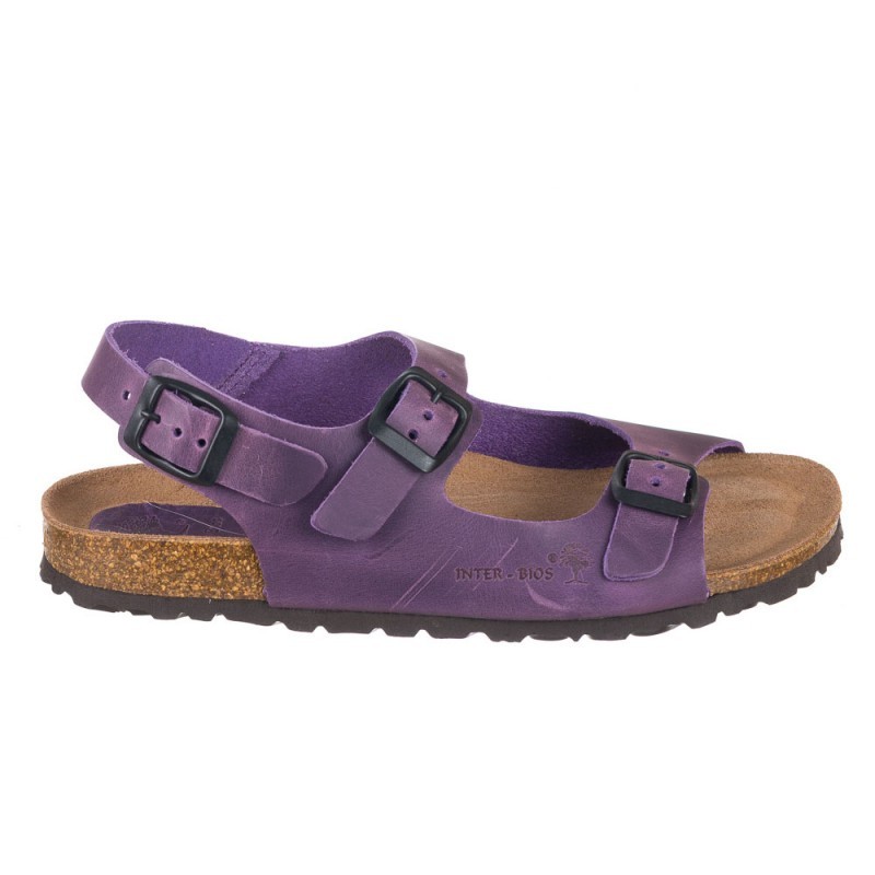 Sandalias Planas Mujer Inter-Bios 7112 Morado
